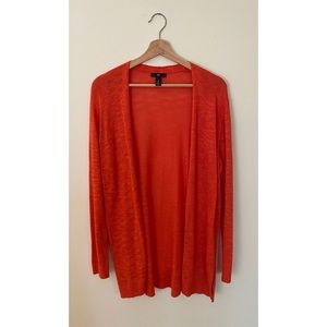 GAP Factory Coral Long Cardigan L